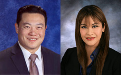 AD 55 Candidates Phillip Chen and Ling-Ling Chang