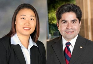 SD-34 Candidates: Orange County Supervisor Janet Nguyen (R-Garden Grove) and former Assemblyman Jose Solorio (D-Santa Ana)
