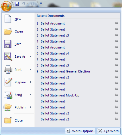 Ballot Statements Galore