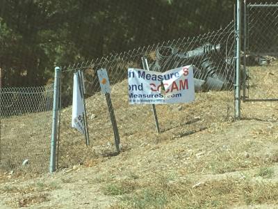 No on Measure S Banner Slashed