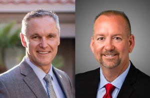 Undersheriff Don Barnes (R-Lake Forest) and Mayor Dave Harrington (R-Aliso Viejo)